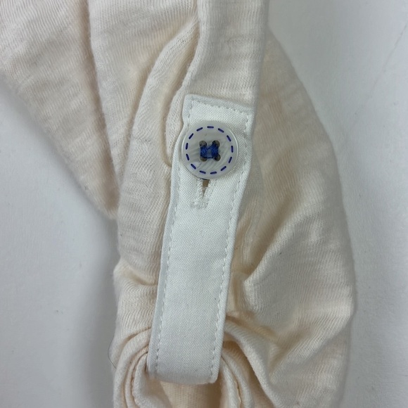 ANTHROPOLOGIE Deletta Long Sleeve Ivory Blousy V Neck - Picture 8 of 15